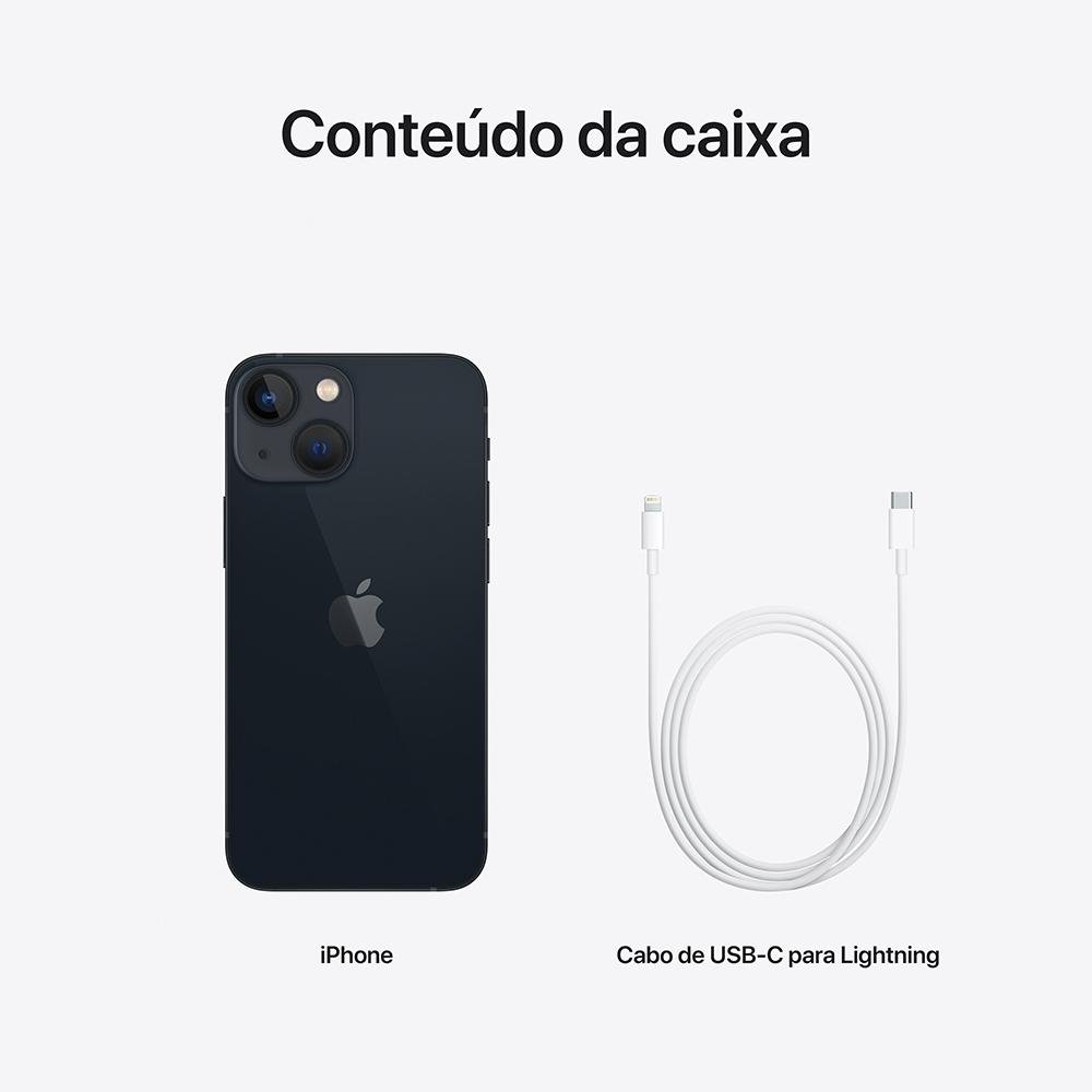 iPhone 13 mini de 256GB, Meia Noite e 5G | KaBuM!