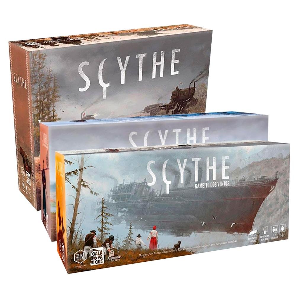 Kit 3 Jogos Scythe: Scythe + Scythe Gambito dos Ventos (Expansão ...