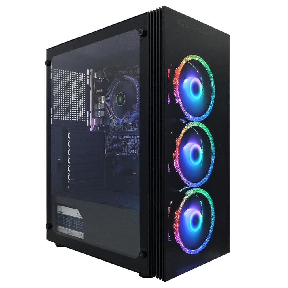 PC Gamer Concórdia AMD Ryzen 3-3200G, RGB, 8GB DDR4, SSD 240GB, Linux, Preto - 31723