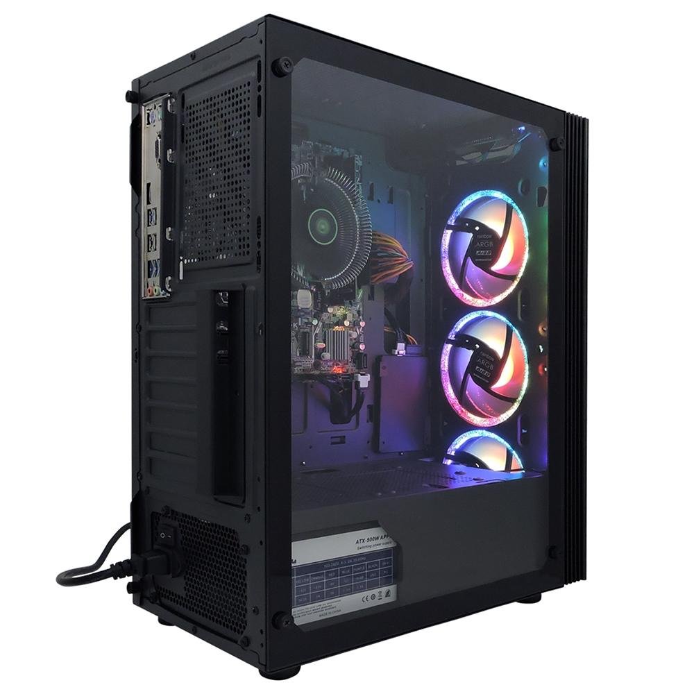 PC Gamer Concórdia AMD Ryzen 3-3200G, RGB, 8GB DDR4, SSD 240GB, Linux, Preto - 31723