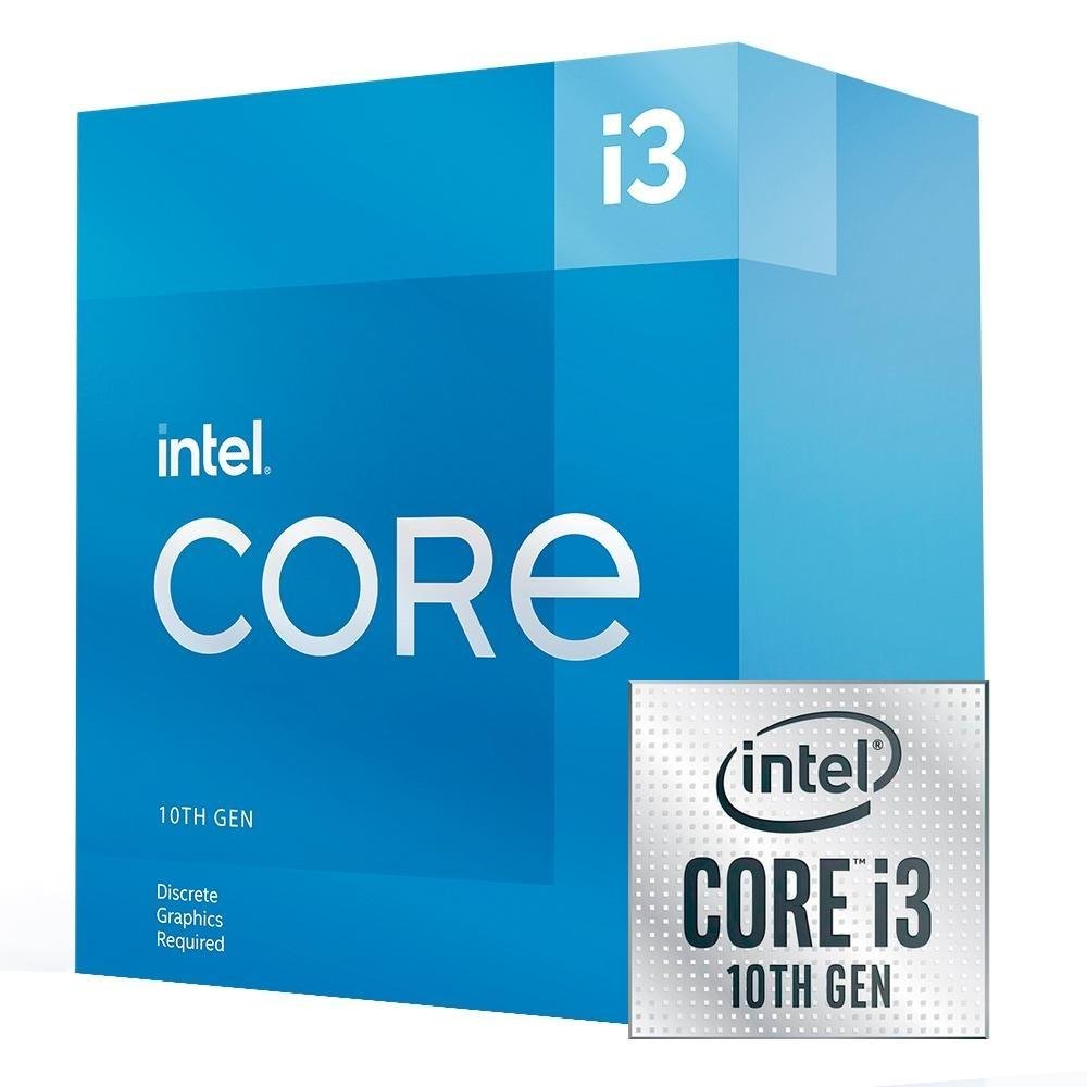 Kit Processador Intel Core i3-10105F, Cache 6MB, 3.7GHz (4.4GHz
