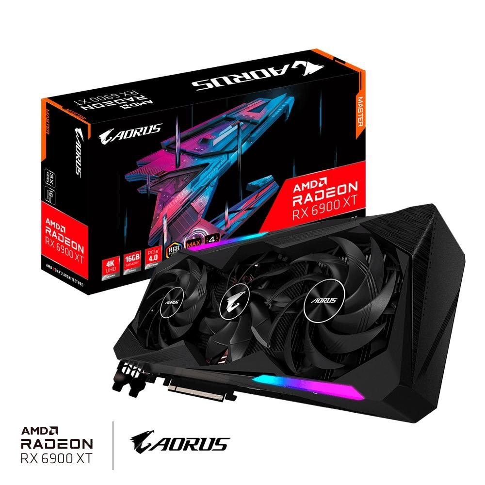 グラフィックボード・グラボ・ビデオカード AORUS Radeon RX 6900 XT MASTER 16G Placa de Vídeo Gigabyte Aorus AMD Radeon | KaBuM!