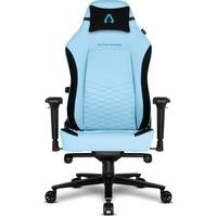 Cadeira Gamer Alpha Gamer Alegra Fabric, Até 150 kg, Apoio de Braço 4D, Mecanismo Frog, Apoio Lombar Ajustável, Azul - AGALEGRA-F-BL
