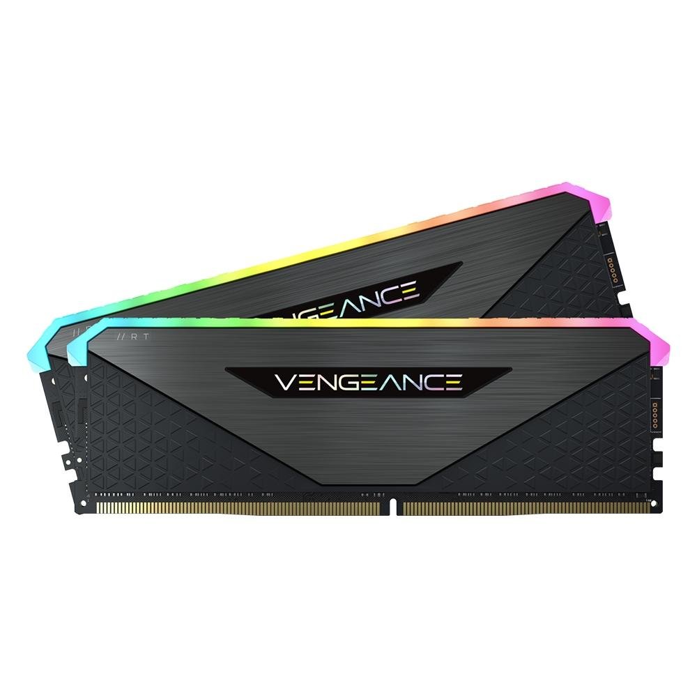 Memória RAM Corsair Vengeance RT, RGB, 16GB (2x8GB), 4000MHz, DDR4, CL18, Preto - CMN16GX4M2Z4000C18