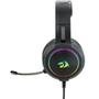 Headset Gamer Redragon Mento, RGB, Drivers 50mm, USB e P2, Preto - H270-RGB