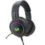 Headset Gamer Redragon Mento, RGB, Drivers 50mm, USB e P2, Preto - H270-RGB