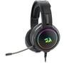 Headset Gamer Redragon Mento, RGB, Drivers 50mm, USB e P2, Preto - H270-RGB