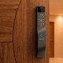 Fechadura Digital KABUM! smart Security, Com maçaneta, Reconhecimento Facial, Biometria, Controle via app, Preto - KSFD700PT
