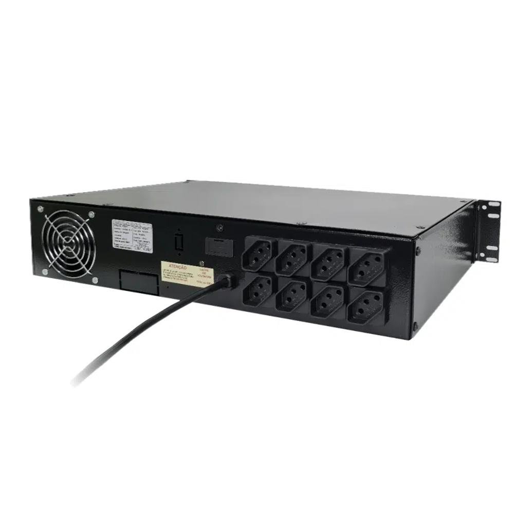 Nobreak TS Shara UPS Rack 2U 1200VA, Senoidal, 2 Baterias, 24V, 8 Tomadas, Bivolt - 6948 Nobreak TS Shara UPS Rack 2U 1200VA, Senoidal, 2 Baterias, 24V, 8 Tomadas, Bivolt - 6948