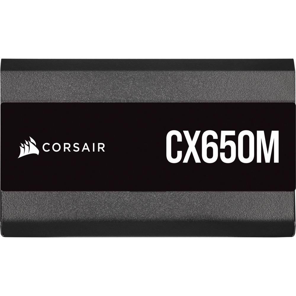 Fonte Corsair CX650M, 650W, 80 Plus Bronze, Semi Modular, Preto - CP-9020221-NA