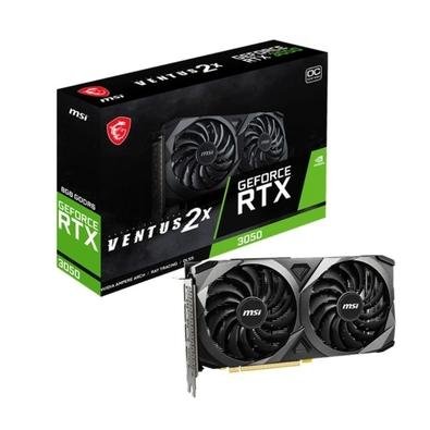 Imagem do produto Placa de Vídeo MSI GeForce RTX 3050 Ventus 2x OC 8GB GDDR6 128 bits em Kabum