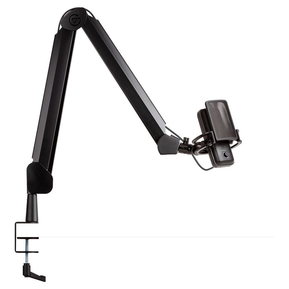 【Elgato】WAVE MIC ARM ブラック Suporte Elgato Wave Mic Arm articulado, canais para ocultar cabos