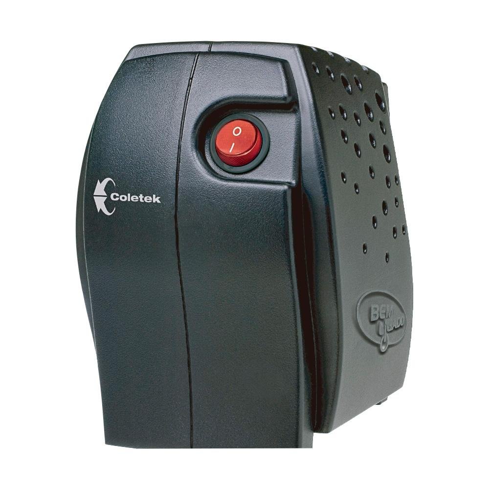 Estabilizador Coletek ES-300VA, Entrada Bivolt Manual, Saída 115V, 4 Tomadas, Preto - ES-300VA-BM Estabilizador Coletek ES-300VA, Entrada Bivolt Manual, Saída 115V, 4 Tomadas, Preto - ES-300VA-BM