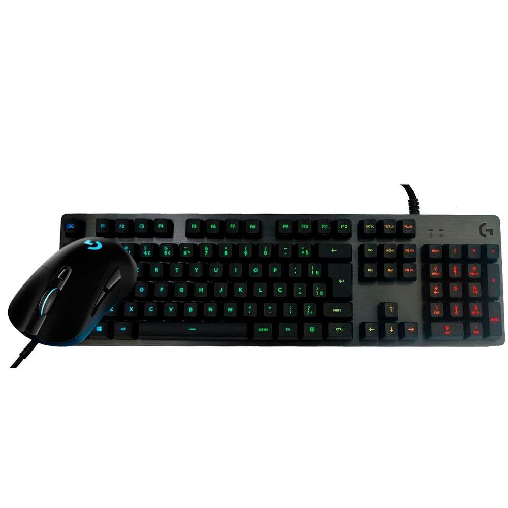 Kit Gamer Logitech - Teclado G512 + Mouse G403 | KaBuM!