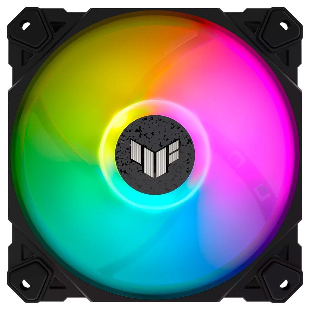 Kit com 3 Ventoinhas ASUS TUF Gaming TF120, 120mm, Led ARGB, Preto - 90DA0030-B00030