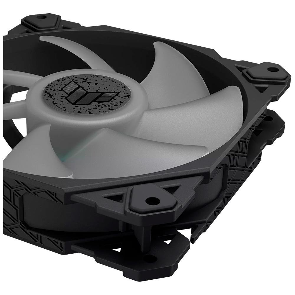 Kit com 3 Ventoinhas ASUS TUF Gaming TF120, 120mm, Led ARGB, Preto - 90DA0030-B00030