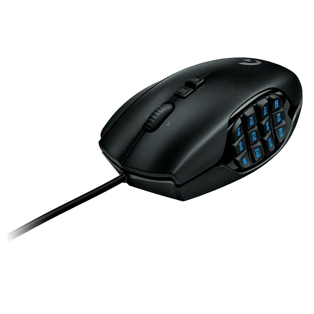 Mouse Gamer MMO Logitech G600 com RGB LIGHTSYNC, 20 Botões