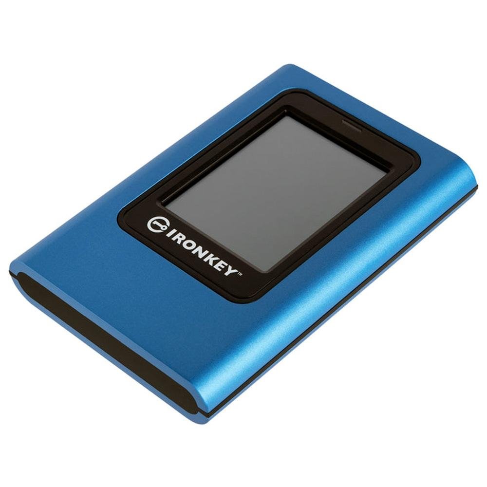 SSD Externo Kingston IronKey Vault Privacy 80, 1920 GB, USB 3.2 Gen 1, Leitura: 250 MB/s, Gravação: 250 MB/s, Azul - IKVP80ES/1920G SSD Externo Kingston IronKey Vault Privacy 80, 1920 GB, USB 3.2 Gen 1, Leitura: 250 MB/s, Gravação: 250 MB/s, Azul - IKVP80ES/1920G