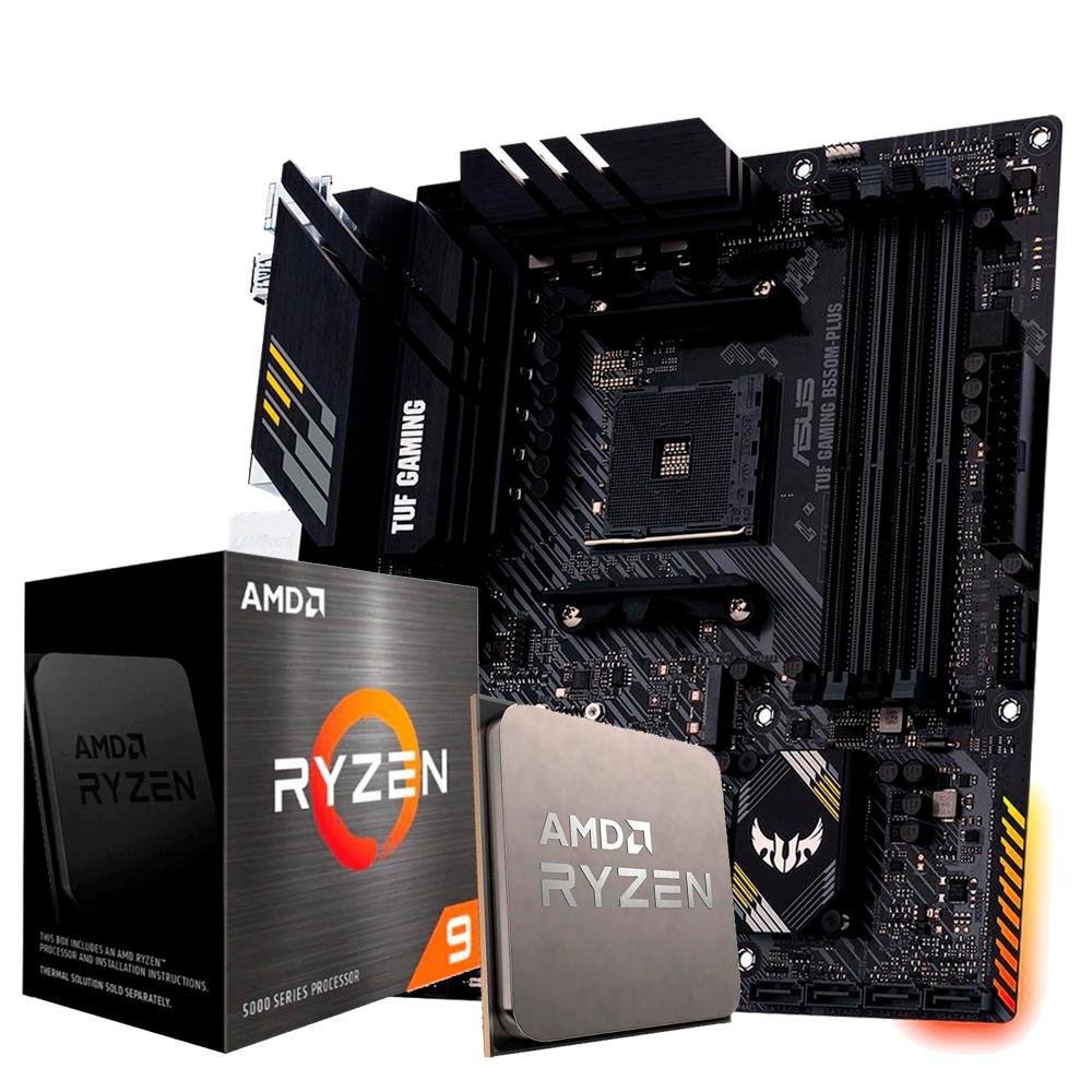 Kit Processador AMD Ryzen 9 5900X, Cache 70MB, 3.7GHz, Sem