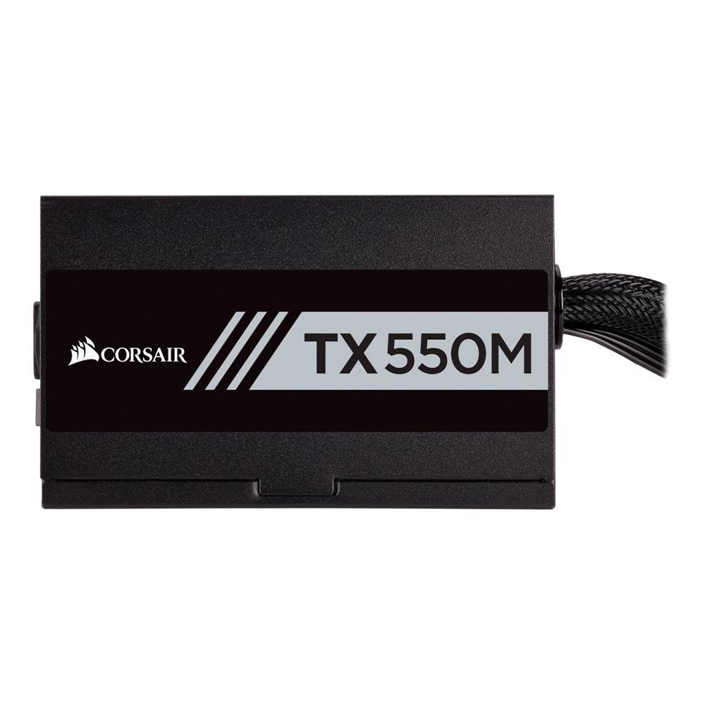 Fonte Corsair TX550M, 550W, 80 Plus Gold, Semi Modular, Sem Cabo, Preto - CP-9020133-WW Fonte Corsair TX550M, 550W, 80 Plus Gold, Semi Modular, Sem Cabo, Preto - CP-9020133-WW
