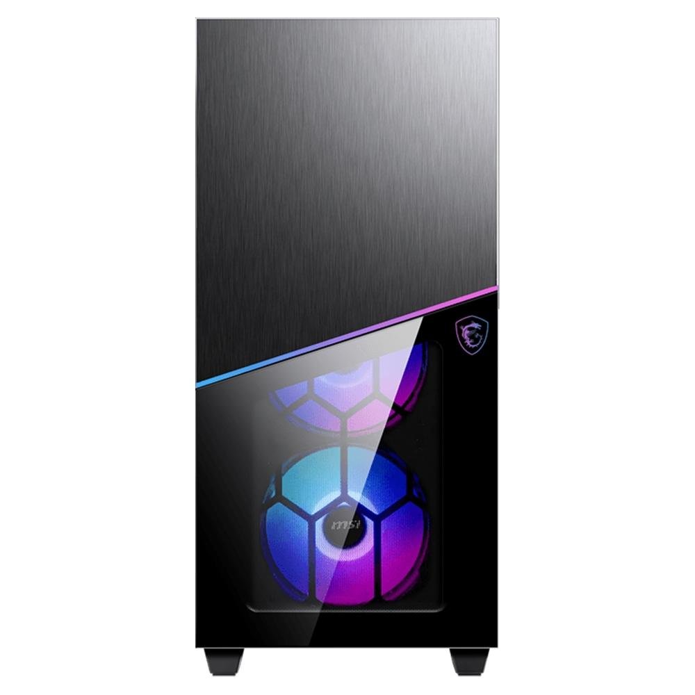 Gabinete Gamer MSI MPG Sekira, 4 Fans ARGB, Vidro Frontal e Lateral Temperado, Preto - 100R Gabinete Gamer MSI MPG Sekira, 4 Fans ARGB, Vidro Frontal e Lateral Temperado, Preto - 100R