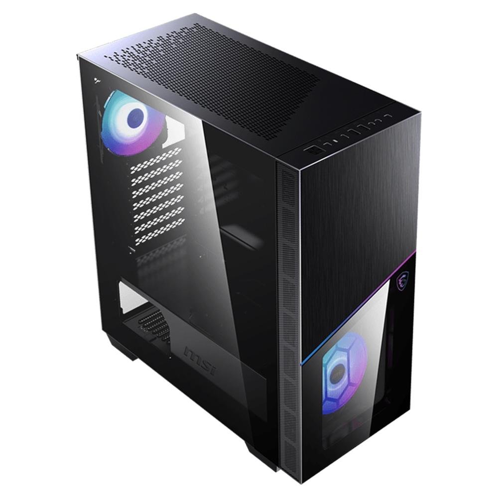 Gabinete Gamer MSI MPG Sekira, 4 Fans ARGB, Vidro Frontal e Lateral Temperado, Preto - 100R Gabinete Gamer MSI MPG Sekira, 4 Fans ARGB, Vidro Frontal e Lateral Temperado, Preto - 100R
