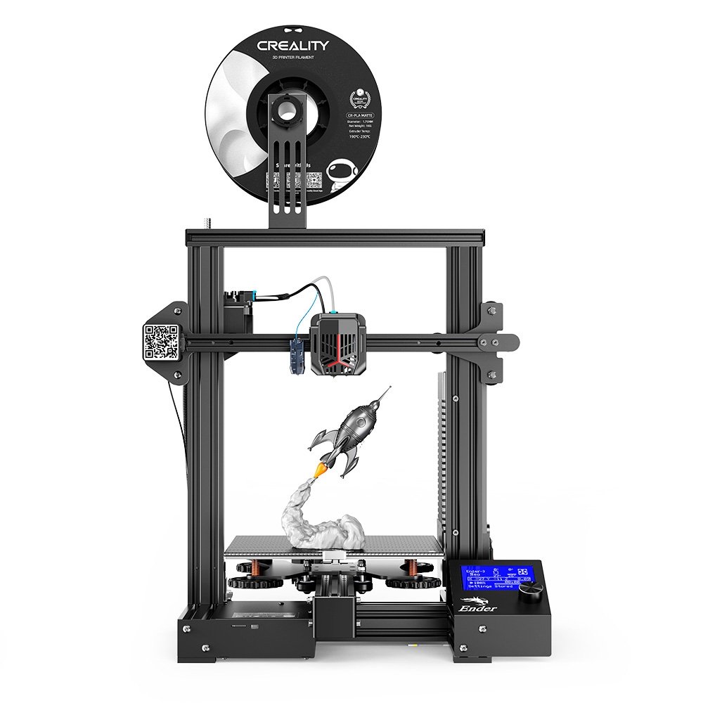 Impressora 3D Creality Ender-3 Neo, Superfície de Video, Velocidade Máxima 120 mm/s, Estrutura em Full-metal - 1001020470