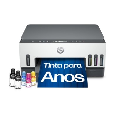 Impressora Multifuncional HP Smart Tank 724 Wi-Fi - Tanque de Tinta Colorida Duplex USB Bluetooth (2G9Q2A)