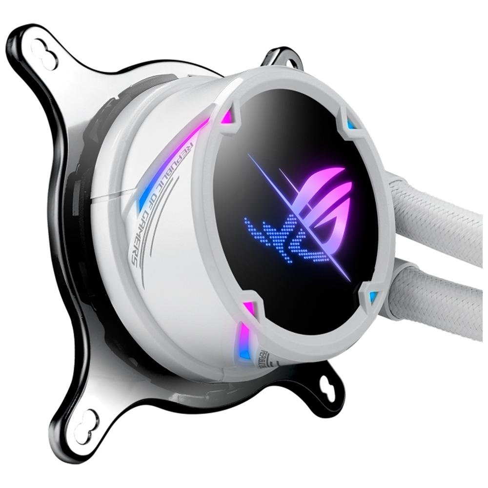 Water Cooler ASUS Rog Strix LC II 240 ARGB WE, 240mm, AMD/Intel, Branco - 90RC00E2-M0UAY2 Water Cooler ASUS Rog Strix LC II 240 ARGB WE, 240mm, AMD/Intel, Branco - 90RC00E2-M0UAY2
