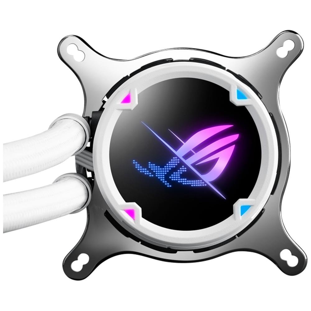 Water Cooler ASUS Rog Strix LC II 240 ARGB WE, 240mm, AMD/Intel, Branco - 90RC00E2-M0UAY2 Water Cooler ASUS Rog Strix LC II 240 ARGB WE, 240mm, AMD/Intel, Branco - 90RC00E2-M0UAY2