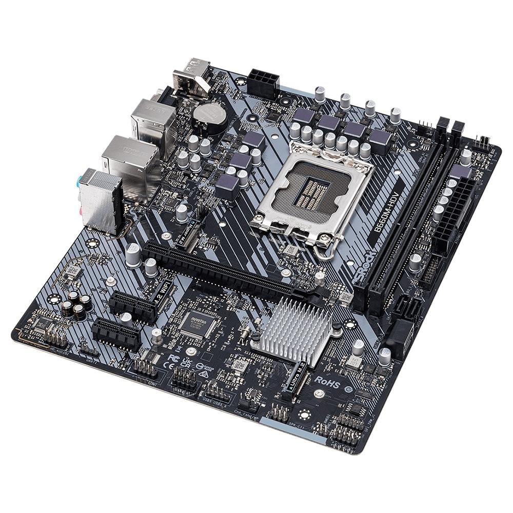 Asrock B660M-HDV【訳あり/保証あり】 Placa Mae ASRock B660M-HDV, Intel LGA 1700, ATX, DDR4, M.2 NVMe