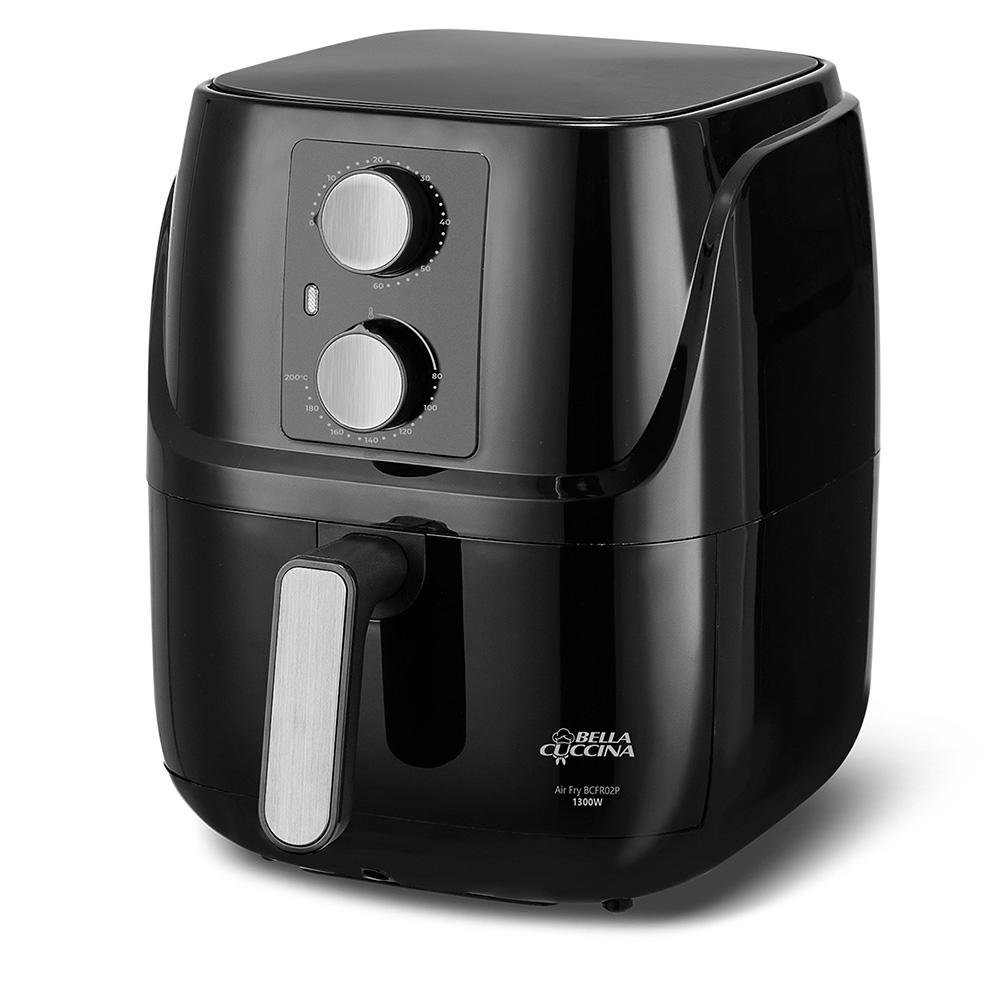 Fritadeira Air Fryer Sem Óleo Britânia Bella Cuccina BCFR02P 3L, 1300W, 220V, Antiaderente, Preto - 63802082 Fritadeira Air Fryer Sem Óleo Britânia Bella Cuccina BCFR02P 3L, 1300W, 220V, Antiaderente, Preto - 63802082