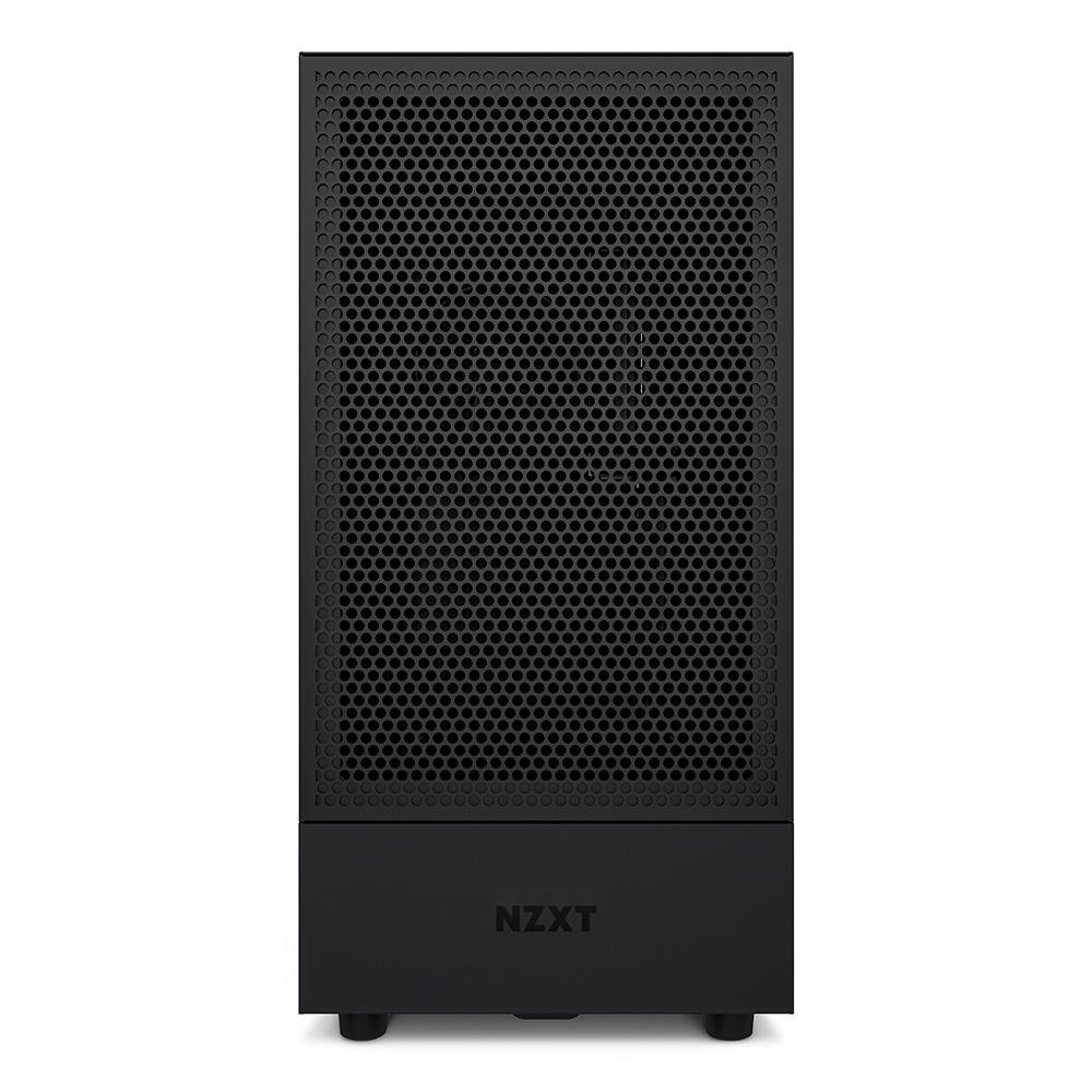 Gabinete NZXT H5 Flow Compact, Mid Tower, ATX, Lateral e Frontal em Vidro Temperado, 2x Cooler Fan, Preto - CC-H51FB-01