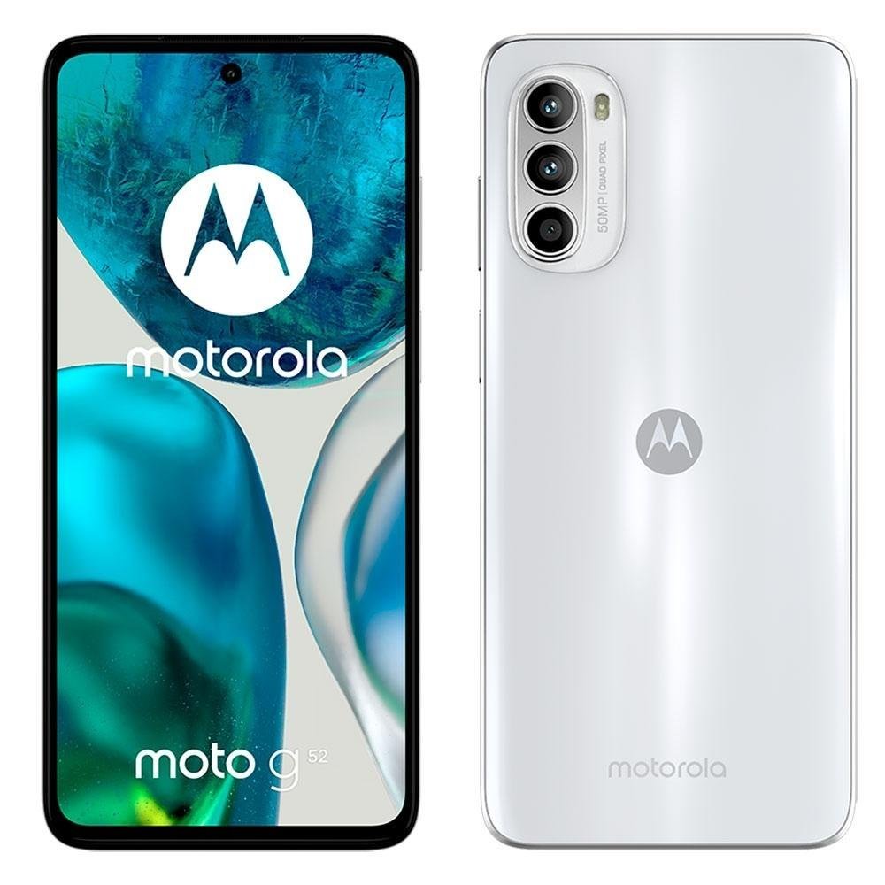 Smartphone Moto G52 128GB, RAM 4GB, Octa Core, Branco - PAU60019BR