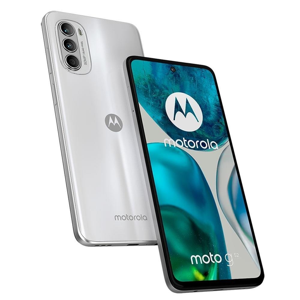 Smartphone Moto G52 128GB, RAM 4GB, Octa Core, Branco - PAU60019BR