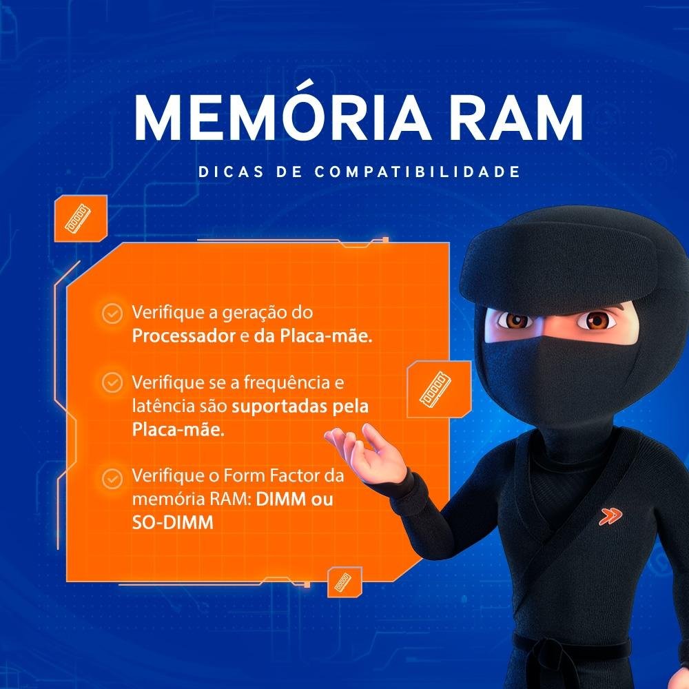 Memória RAM para Notebook Kingston Fury Impact, 32GB, 4800MHz, CL38, DDR5 - KF548S38IB-32 Memória RAM para Notebook Kingston Fury Impact, 32GB, 4800MHz, CL38, DDR5 - KF548S38IB-32
