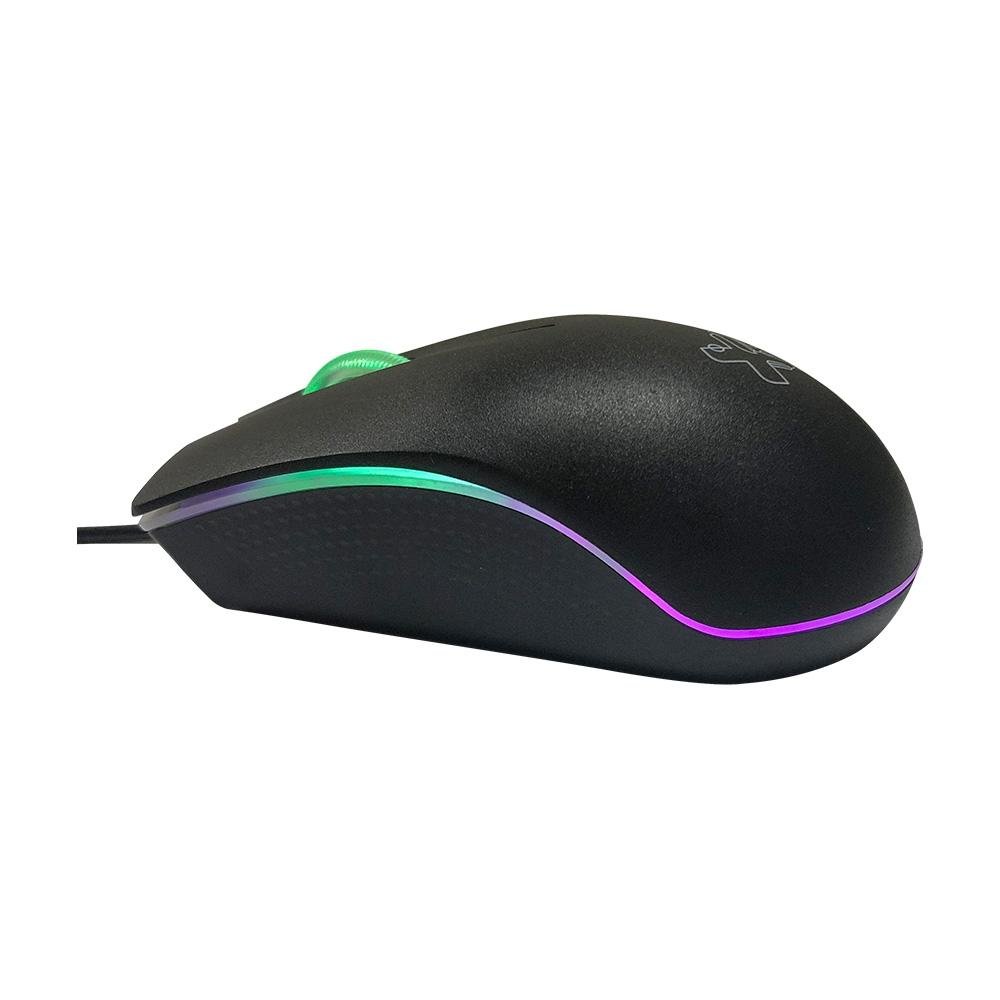 Mouse Maxprint Ergon, LED, 1200DPI, 3 Botões, USB, Preto - 60000138