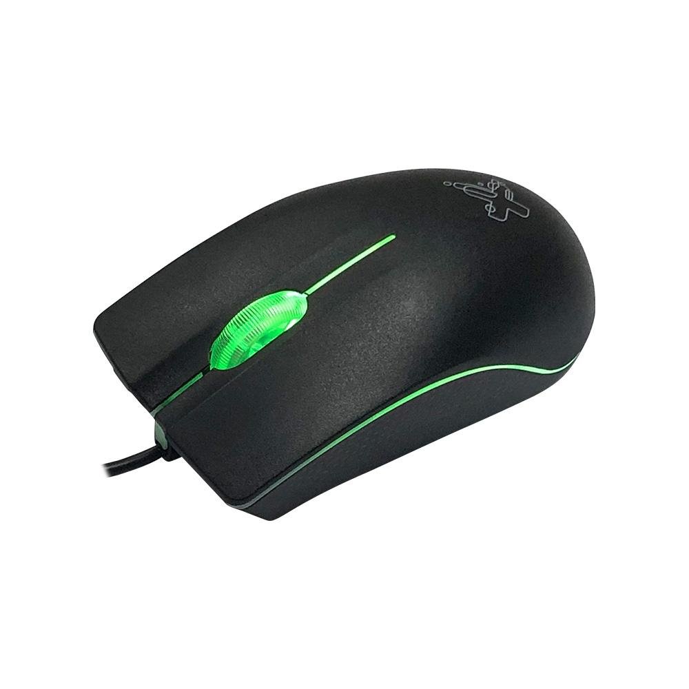 Mouse Maxprint Ergon, LED, 1200DPI, 3 Botões, USB, Preto - 60000138