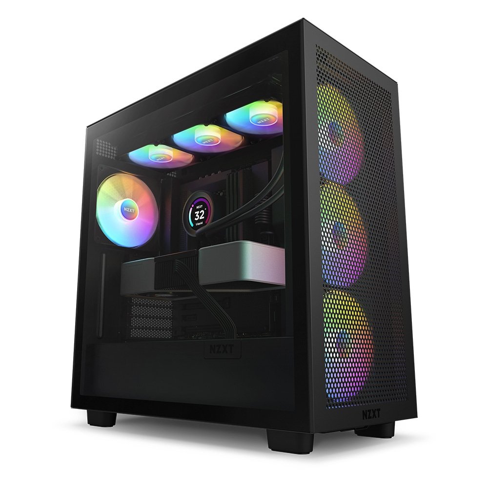 NZXT PCケース h7 rgb Gabinete NZXT H7 Flow RGB, Mid Tower, ATX | KaBuM!