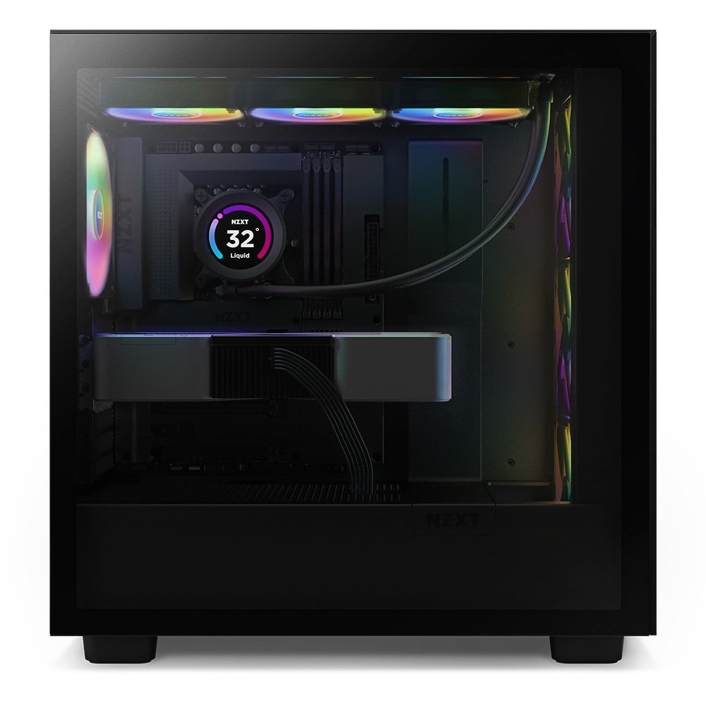 Gabinete NZXT H7 Flow RGB, Mid Tower, ATX | KaBuM!