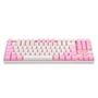 Teclado Mecânico Gamer Redragon Single Color Kumara, Switch Brown, ABNT2, Branco e Rosa - K552WP (PT-BROWN)