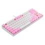 Teclado Mecânico Gamer Redragon Single Color Kumara, Switch Brown, ABNT2, Branco e Rosa - K552WP (PT-BROWN)