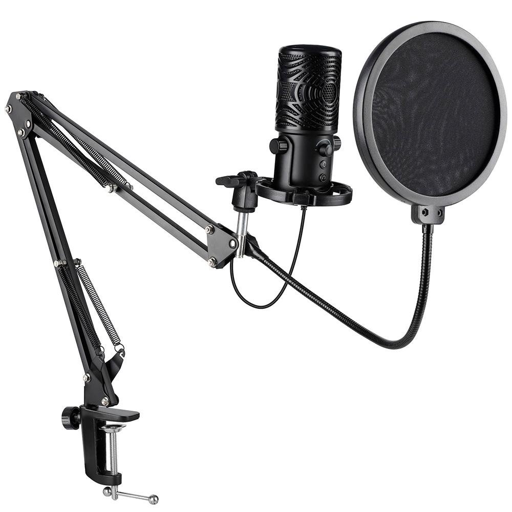 Microfone Condensador OneOdio FM1-T, Cardioide, Preto - FM1-T