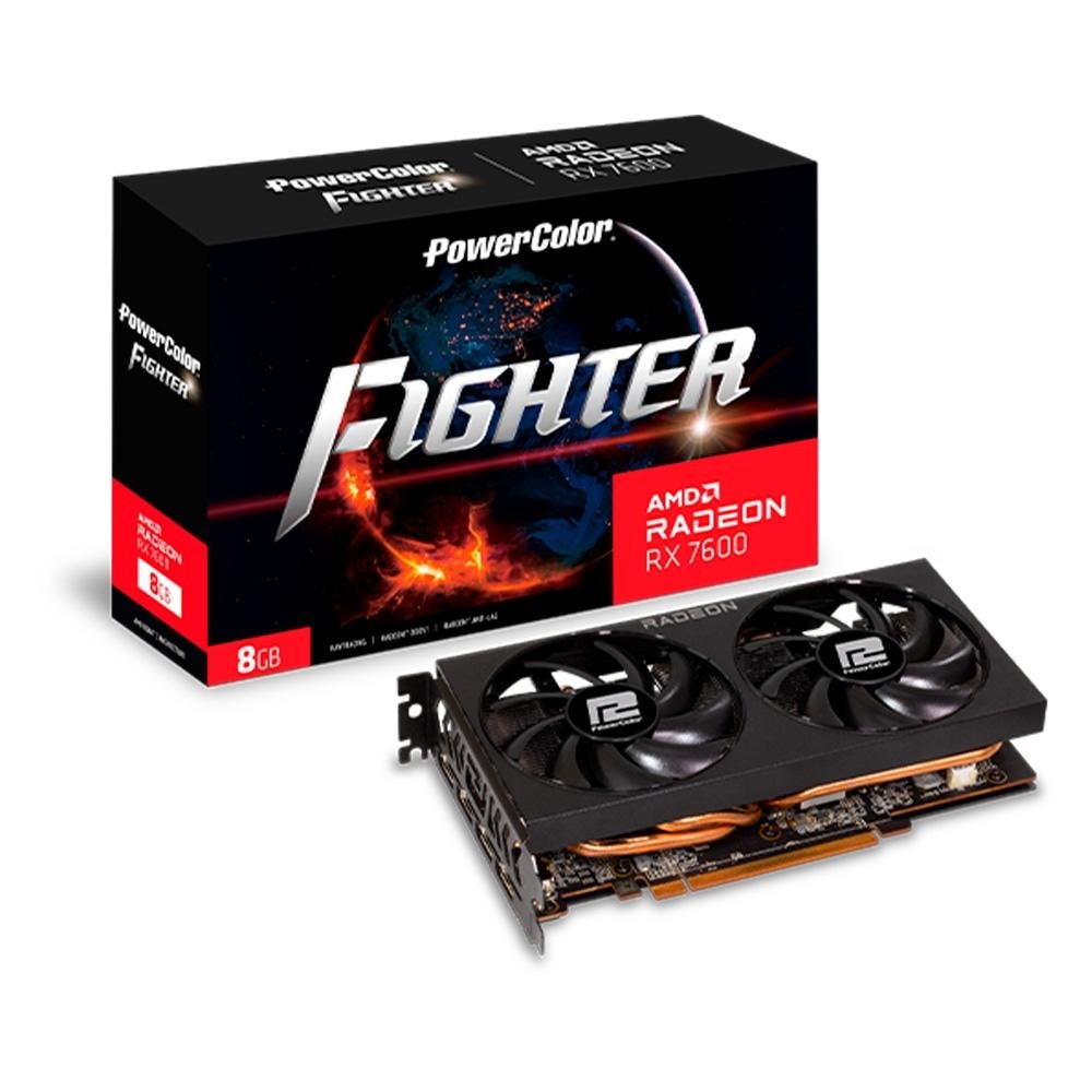 グラフィックボード・グラボ・ビデオカード PowerColor AMD Radeon RX7600 8G Placa de Vídeo AMD Radeon RX 7600 Fighter | KaBuM!