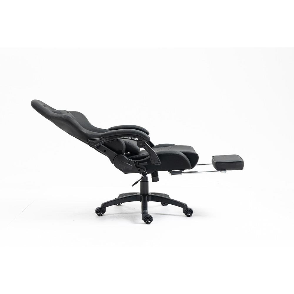 Cadeira Gamer KBM! GAMING Tempest CG500 Preta Com Almofadas, Descanso Para Pernas Retrátil, Reclinável - KGCG500PT