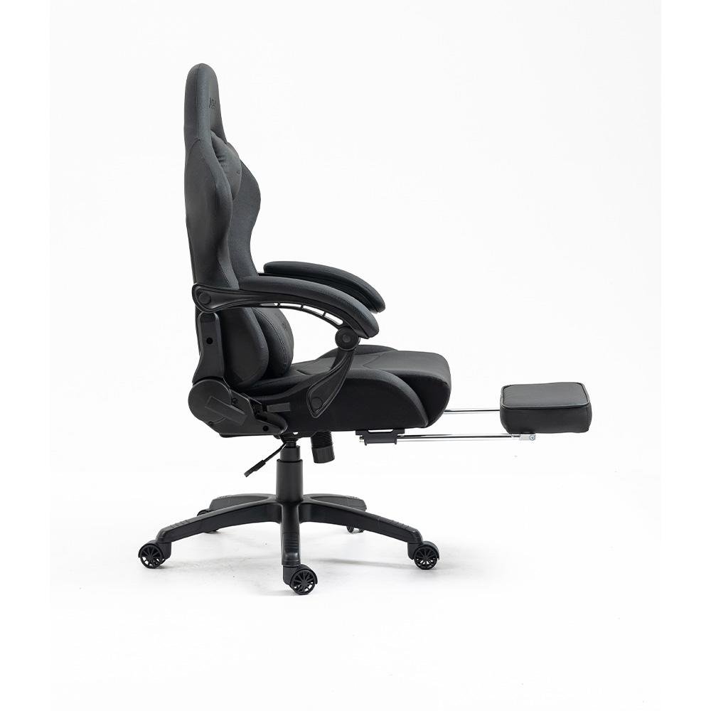 Cadeira Gamer KBM! GAMING Tempest CG500 Preta Com Almofadas, Descanso Para Pernas Retrátil, Reclinável - KGCG500PT