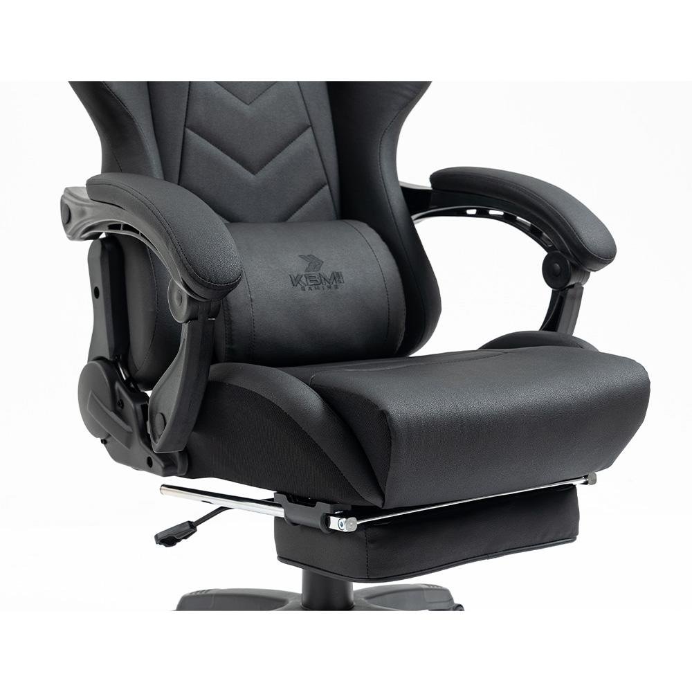 Cadeira Gamer KBM! GAMING Tempest CG500 Preta Com Almofadas, Descanso Para Pernas Retrátil, Reclinável - KGCG500PT