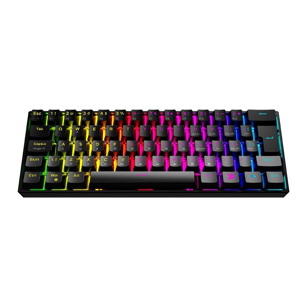 Teclado Mecânico Gamer KBM! GAMING TG600, Preto, 60% e ABNT2, RGB, Switch Gateron Red - KGTG600PTVR Teclado Mecânico Gamer KBM! GAMING TG600, Preto, 60% e ABNT2, RGB, Switch Gateron Red - KGTG600PTVR