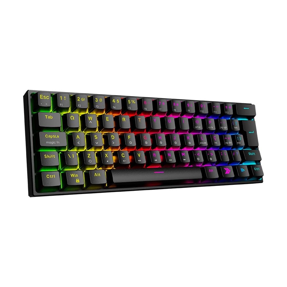Teclado Mecânico Gamer KBM! GAMING TG600, Preto, 60% e ABNT2, RGB, Switch Gateron Red - KGTG600PTVR Teclado Mecânico Gamer KBM! GAMING TG600, Preto, 60% e ABNT2, RGB, Switch Gateron Red - KGTG600PTVR