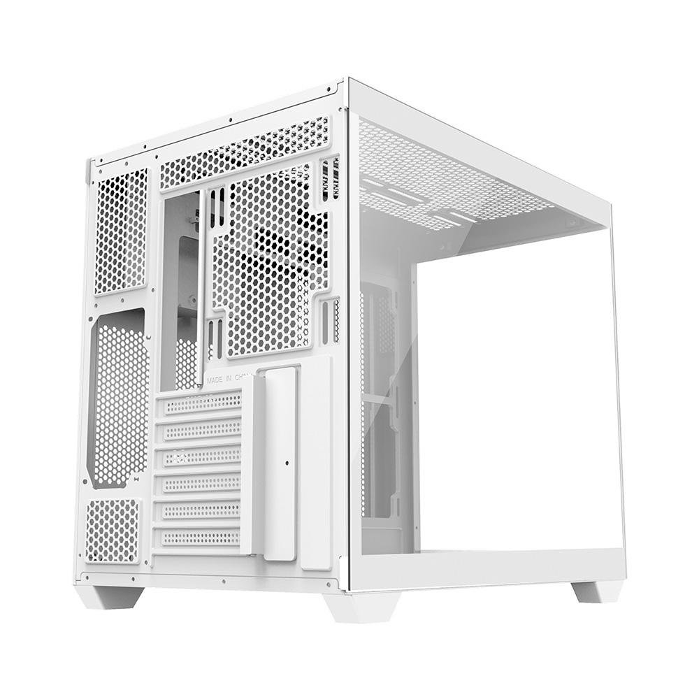 Gabinete Gamer Redragon Wideload Lite, Mid Tower, ATX e M-ATX, Lateral e Frontal em Vidro Temperado, Branco - CA-604W Gabinete Gamer Redragon Wideload Lite, Mid Tower, ATX e M-ATX, Lateral e Frontal em Vidro Temperado, Branco - CA-604W